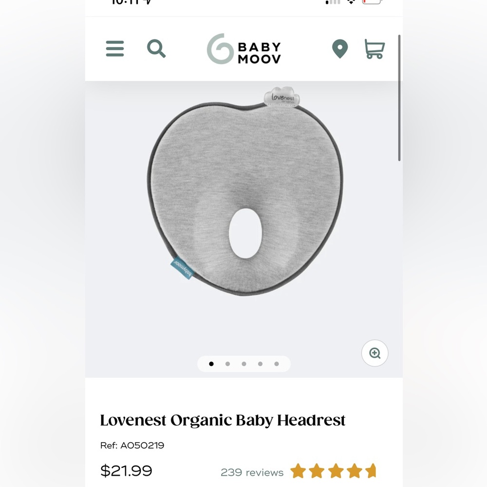 Lovenest Organic Baby Headrest